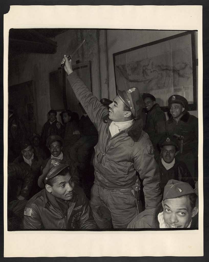 332nd Fighter Group briefing room, Ramitelli, Italy, 1945