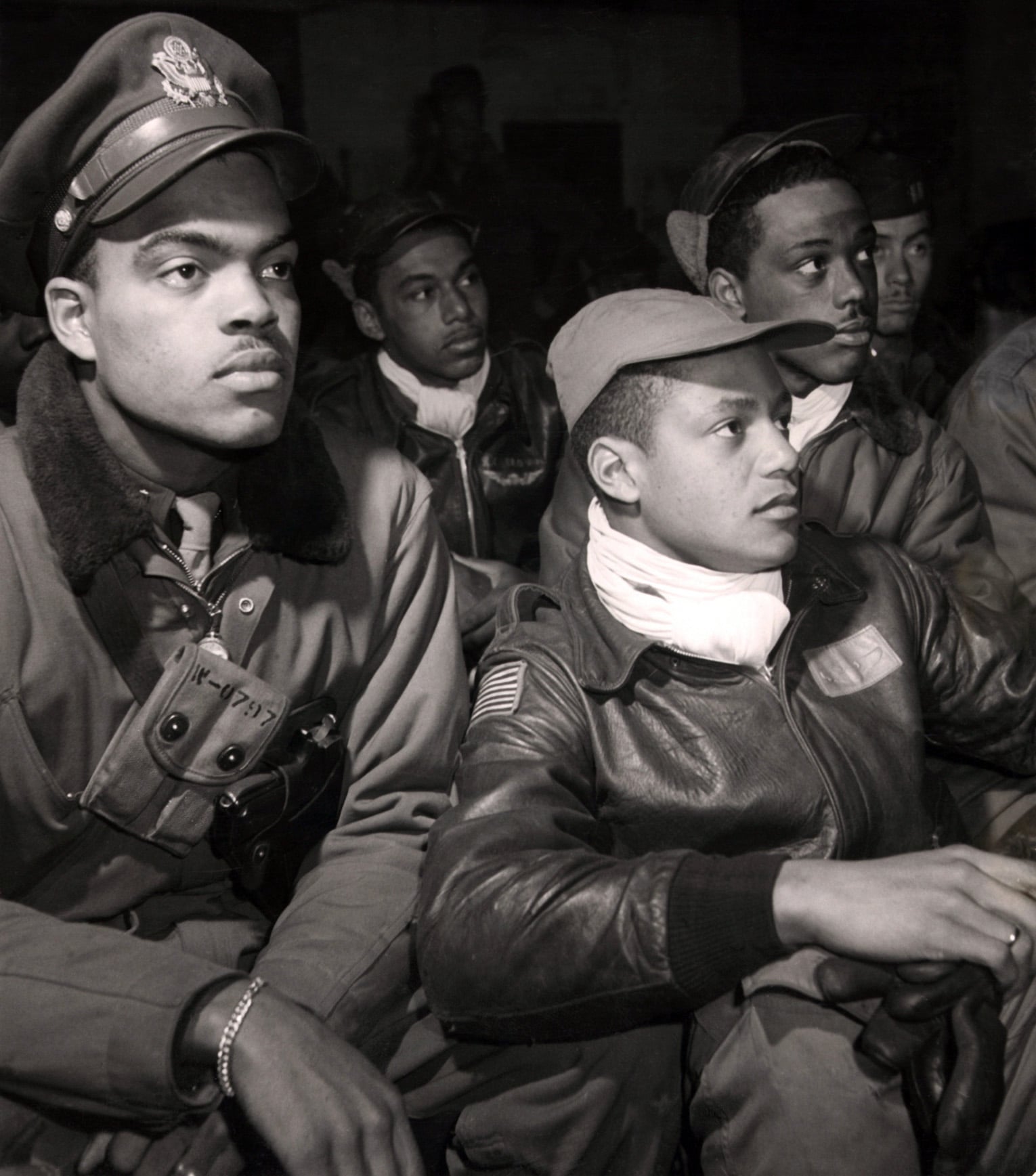 Briefing of the 332nd Tuskegee Airmen